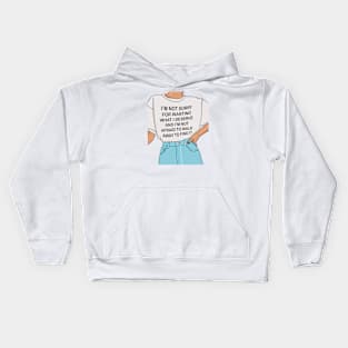 I'm not sorry Kids Hoodie